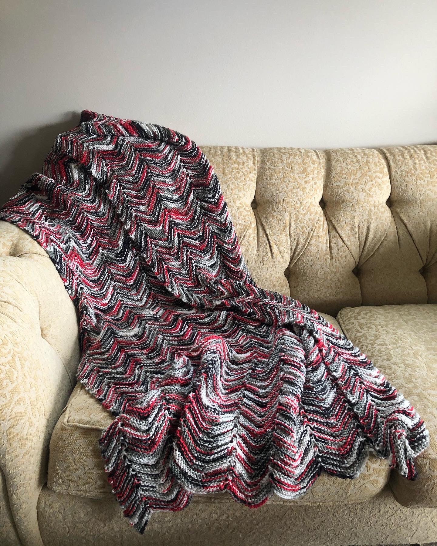Hand Knit Blanket Custom Colors Multiple Size Option Etsy New Zealand