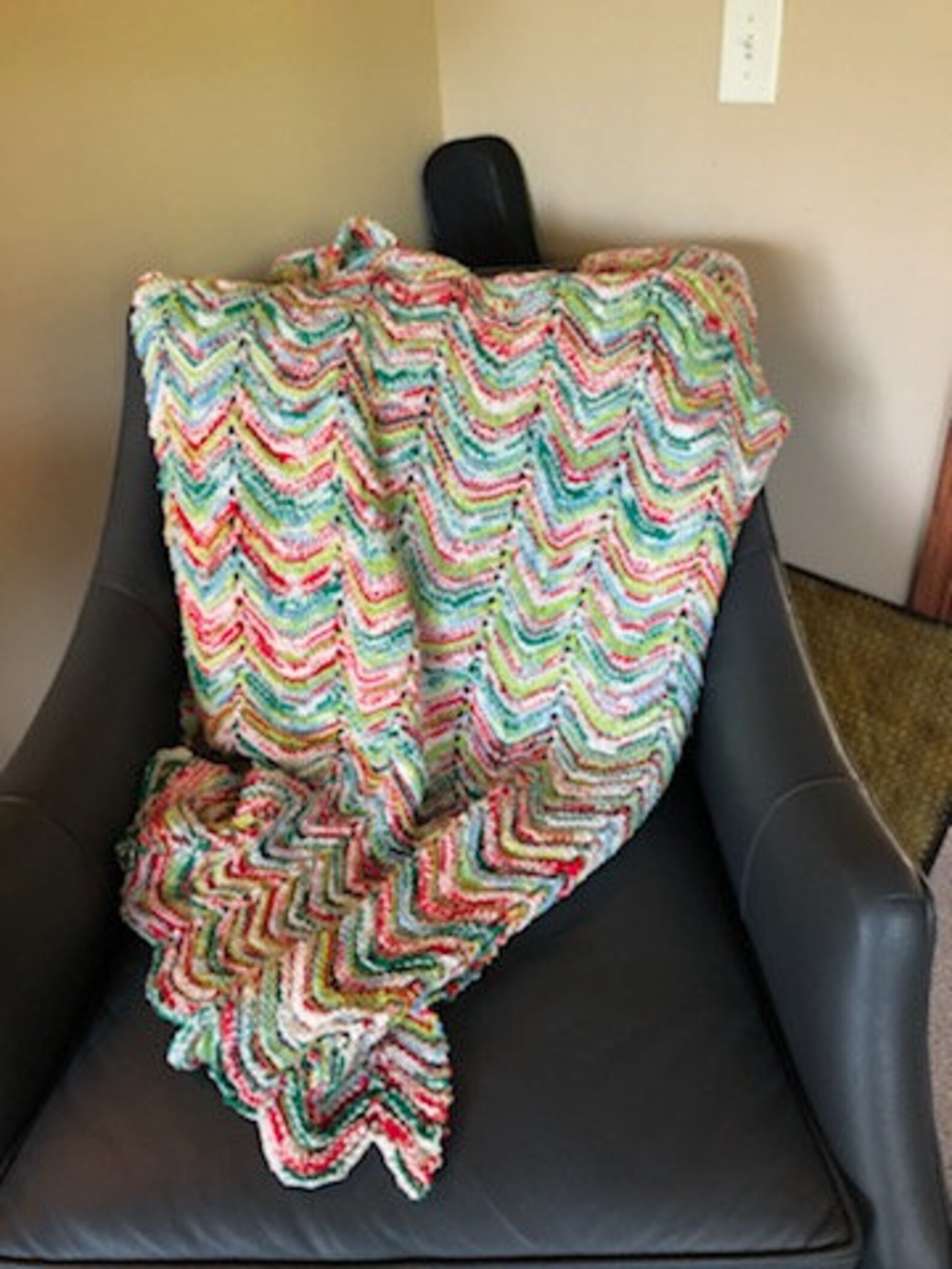 Hand Knit Blanket Custom Colors Multiple Size Option Etsy New Zealand