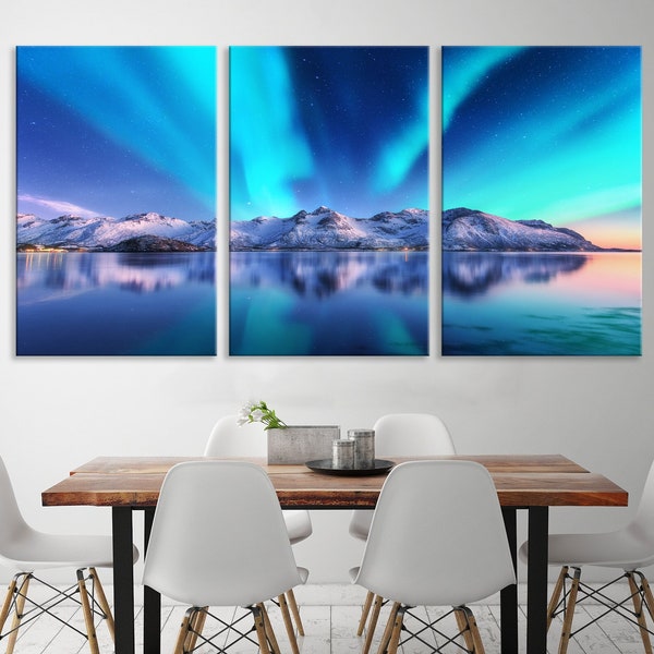 Northern Lights Wall Art Etsy