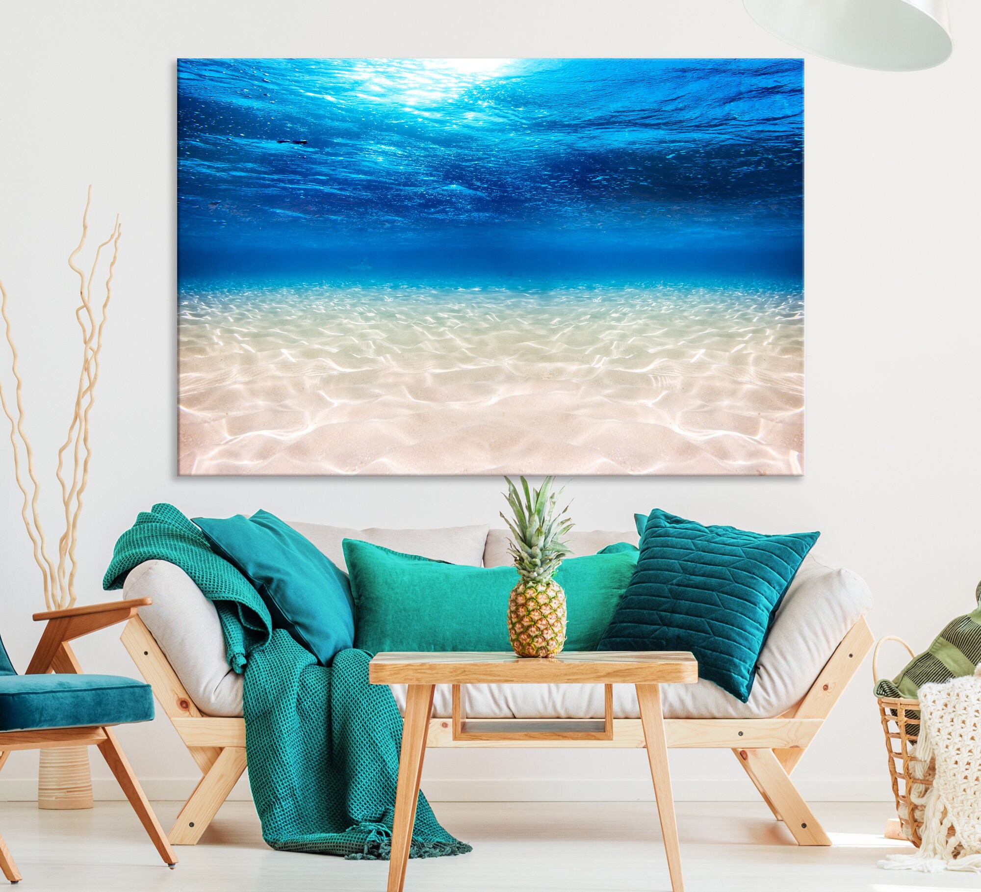Underwater Picture Canvas Wall Art Print Nautical Wall Art Etsy UK