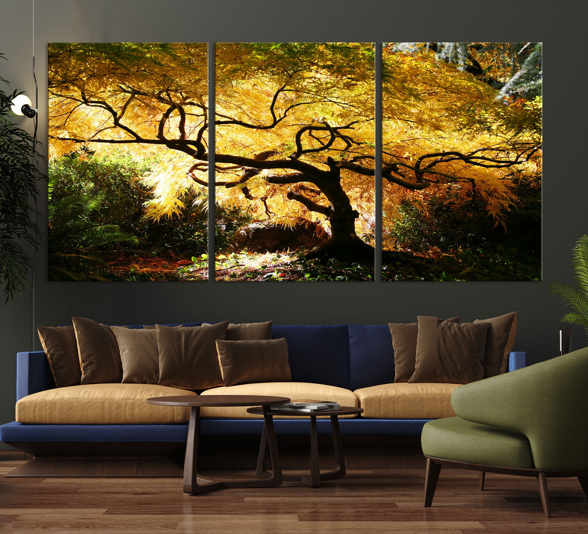 Japanese Maple Tree Wall Art Print Maple Tree Art Print Autumn Etsy