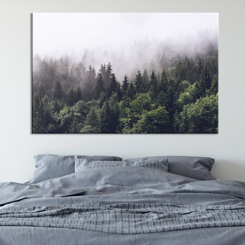 Extra Large Forest Wall Art Print Forest Nature Canvas Print Etsy