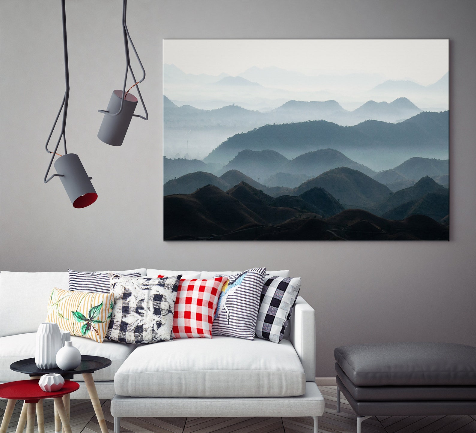 Foggy Forest Wall Art Cloudy Forest Art Print Misty Forest Etsy