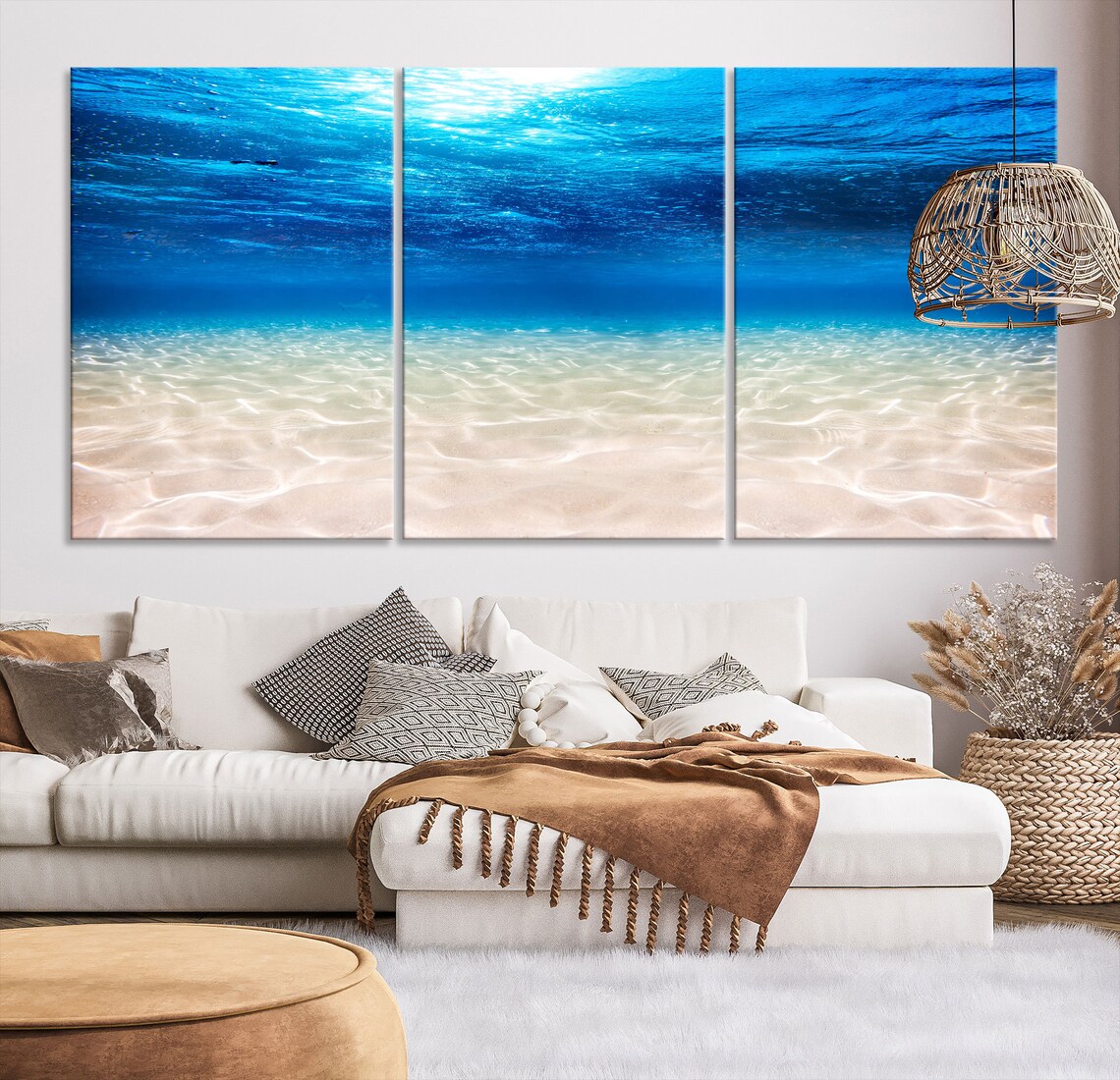 Underwater Picture Canvas Wall Art Print Nautical Wall Art Etsy UK
