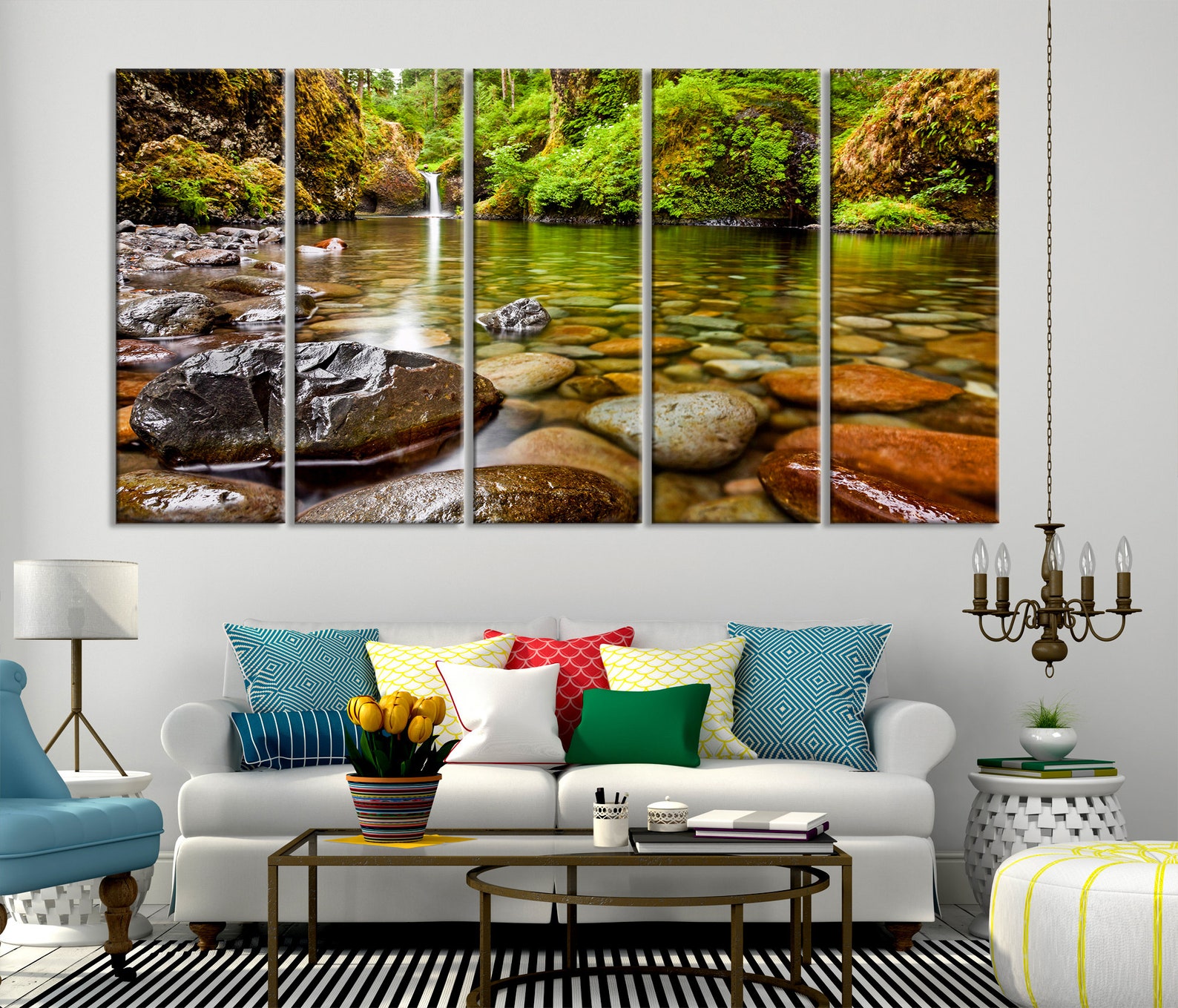 Relaxing Art Print Calming Wall Art Landscape Art Print Set Etsy