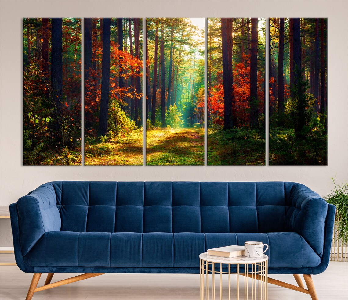 Peaceful Wall Art
 Extra Peaceful Forest Wall Art Print Green Forest Etsy