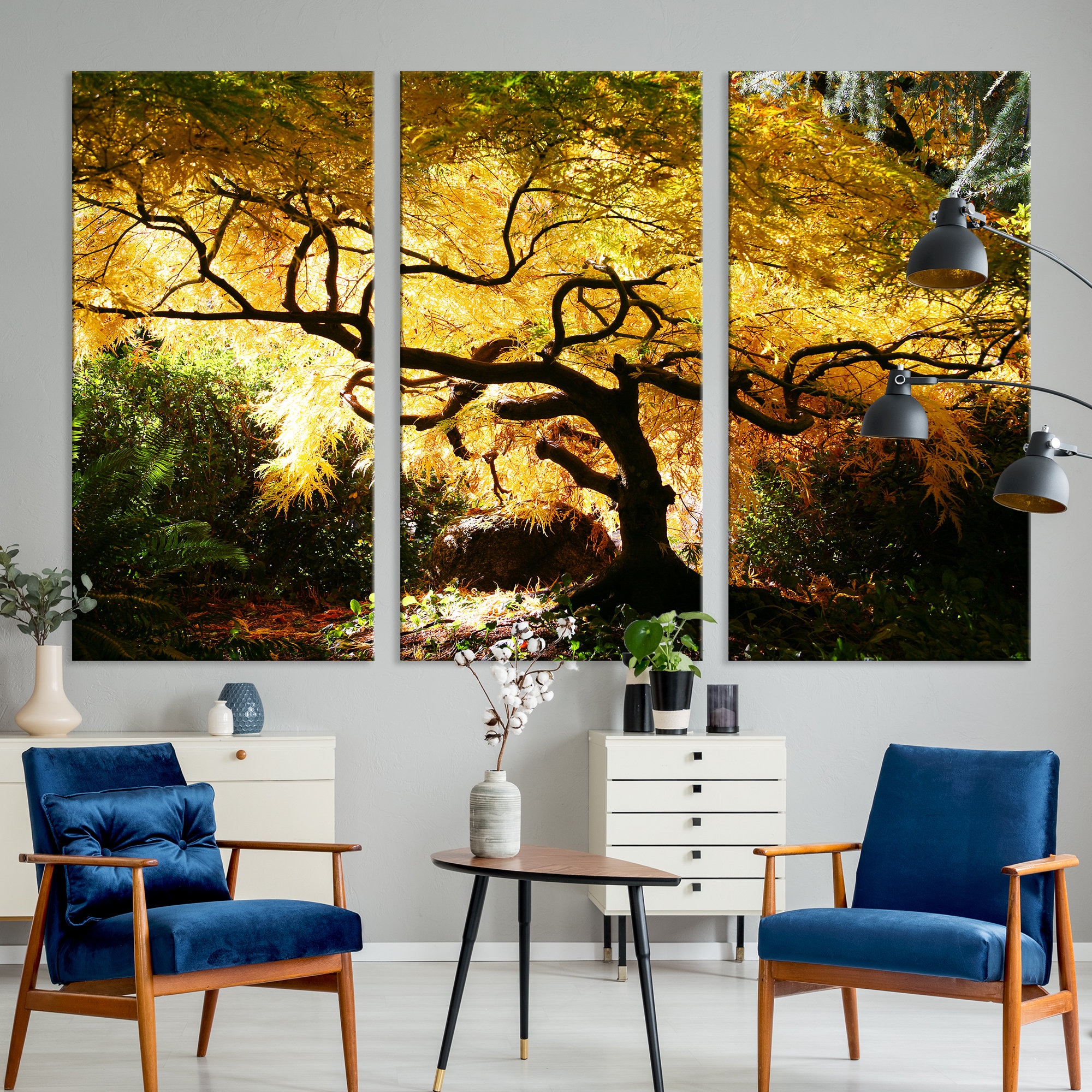 Japanese Maple Tree Wall Art Print Maple Tree Art Print Autumn Etsy