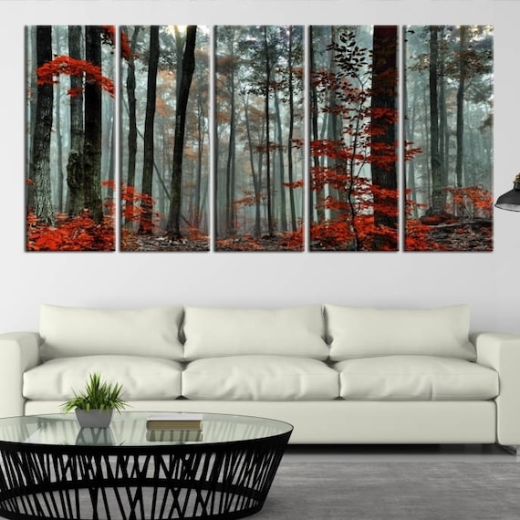 Beautiful Gothic Autumn Candles Giclee Canvas Picture Wall Decoration