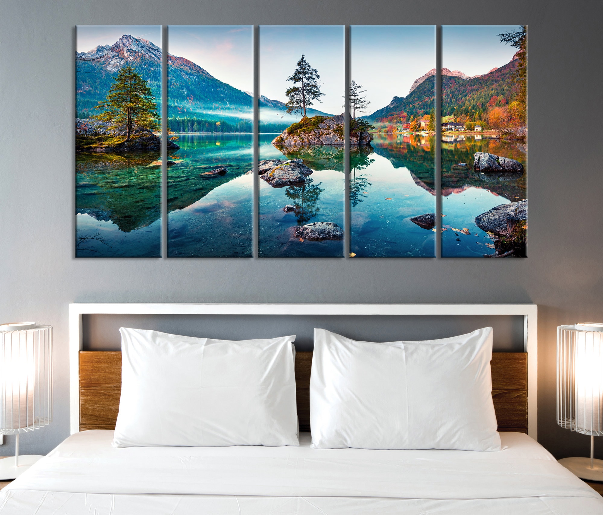 LSYALUCK large canvas wall art Quality Beautiful Artwork Painting Art On  Canvas Large Contemporary For Sleeping Room Wall Decor 80x160cm(32x63in)