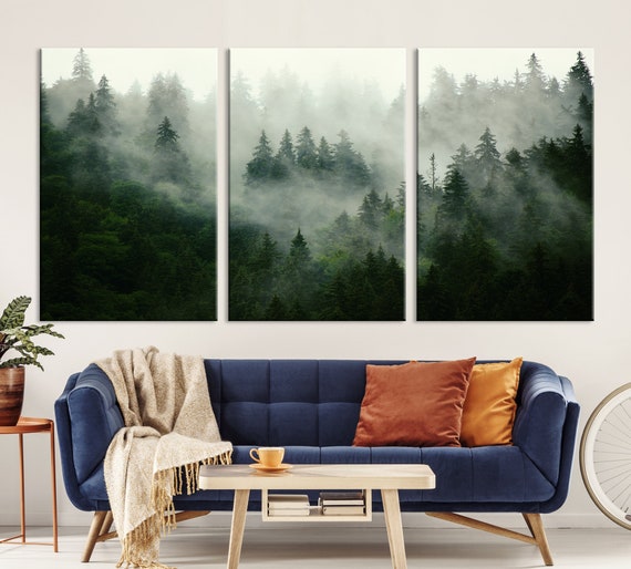 Extra Large Forest Wall Art Print Forest Nature Canvas Print