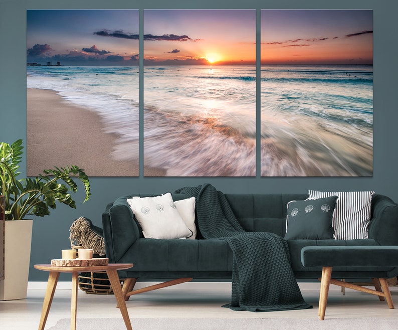 Tropical Wall Art Large Ocean Wall Art Ocean Landscape Art Etsy