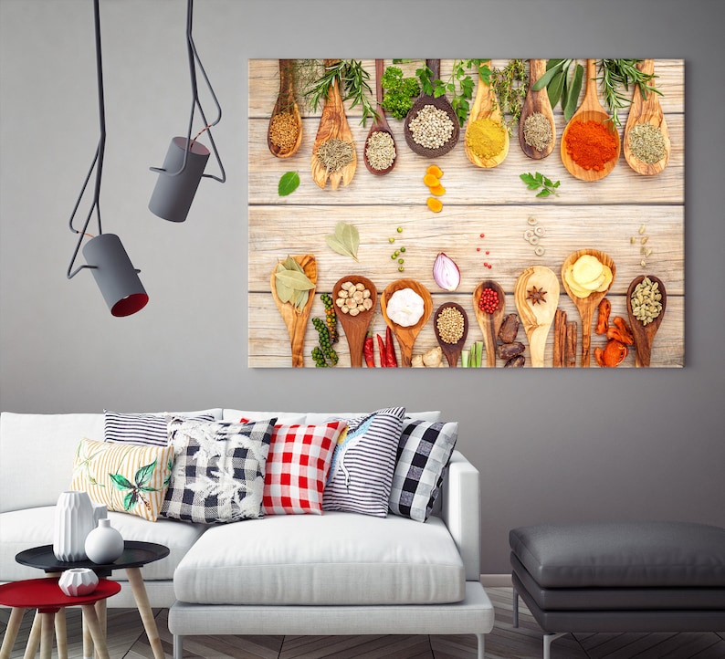 Modern Kitchen Wall Art Large Canvas Print Extra Large - Etsy