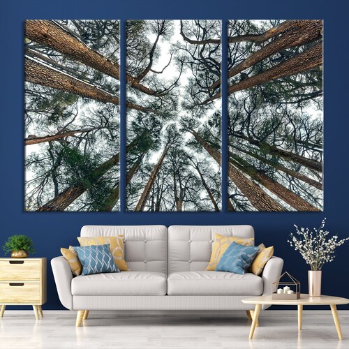 Extra Large Forest Wall Art Print Forest Nature Canvas Print Etsy