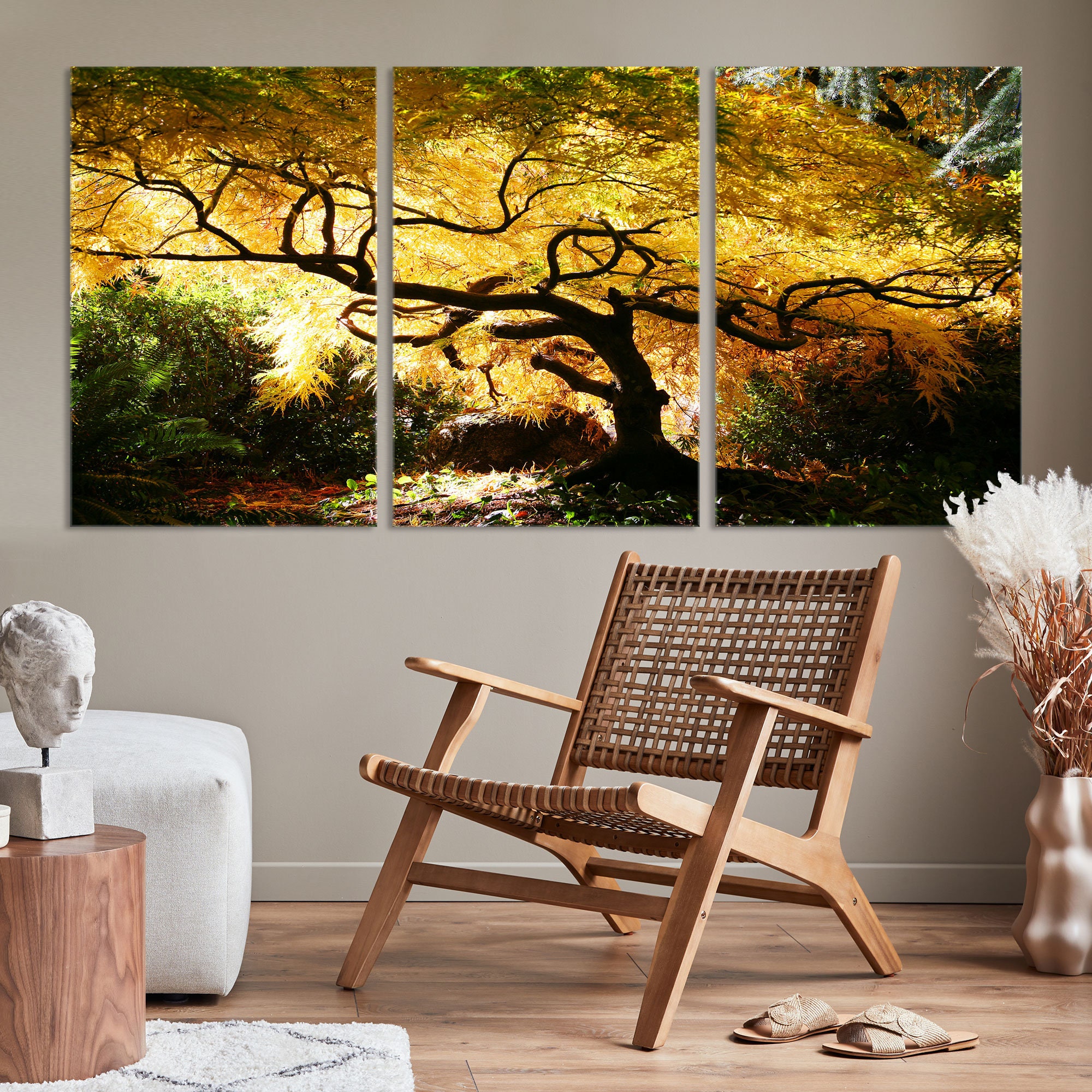Japanese Maple Tree Wall Art Print Maple Tree Art Print Autumn Etsy