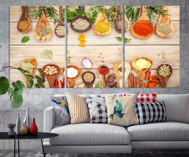 Modern Kitchen Wall Art Large Canvas Print Extra Large - Etsy