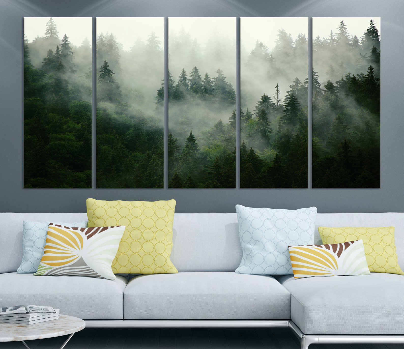 Extra Large Forest Wall Art Print Forest Nature Canvas Print Etsy