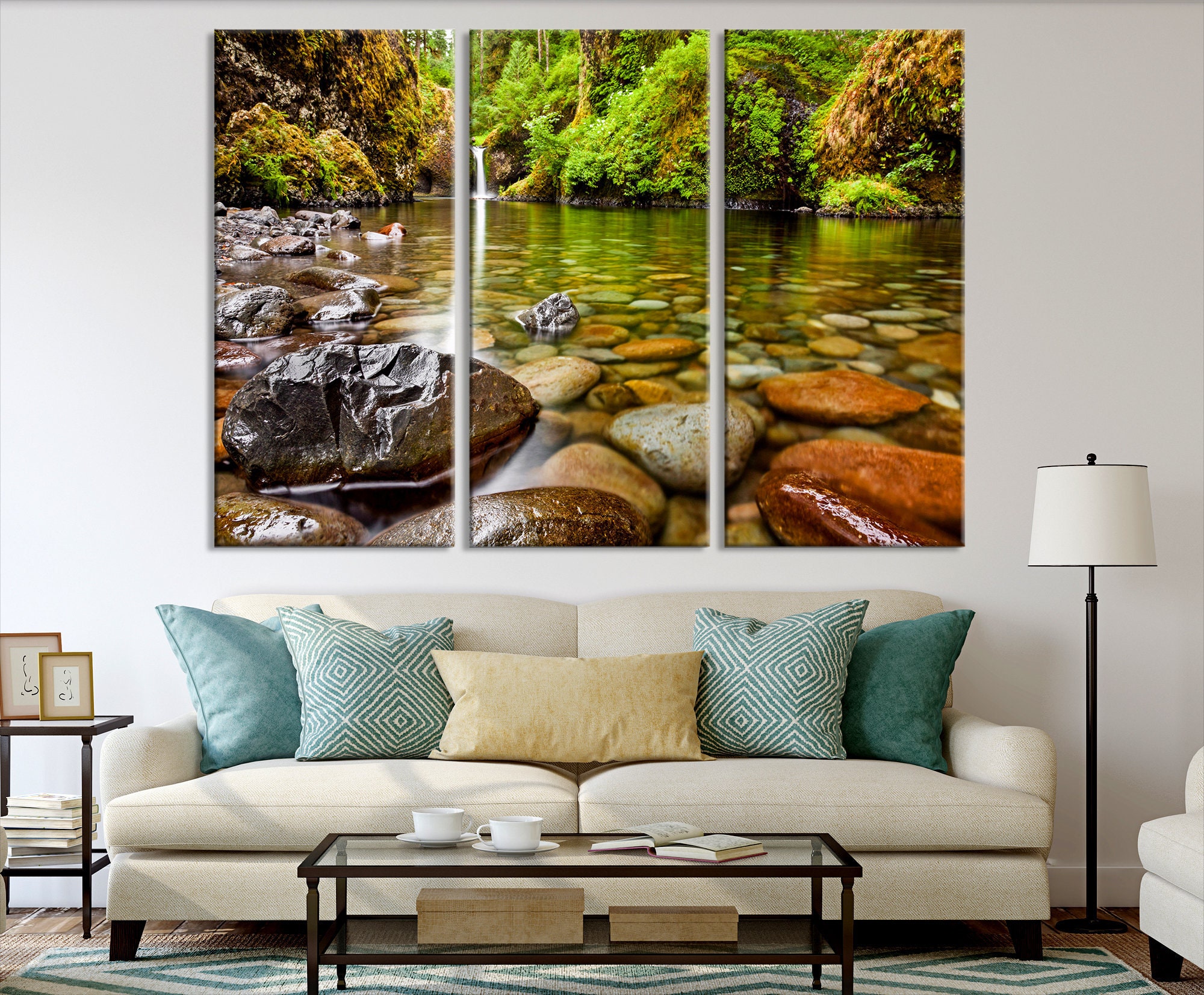Relaxing Art Print Calming Wall Art Landscape Art Print Set Etsy