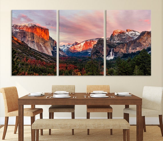 Arte de lienzo grande / Arte de pared del Parque Nacional de Yosemite, Arte  de pared de lienzo, Arte de pared de California, Decoración del parque  nacional, Listo para colgar -  México