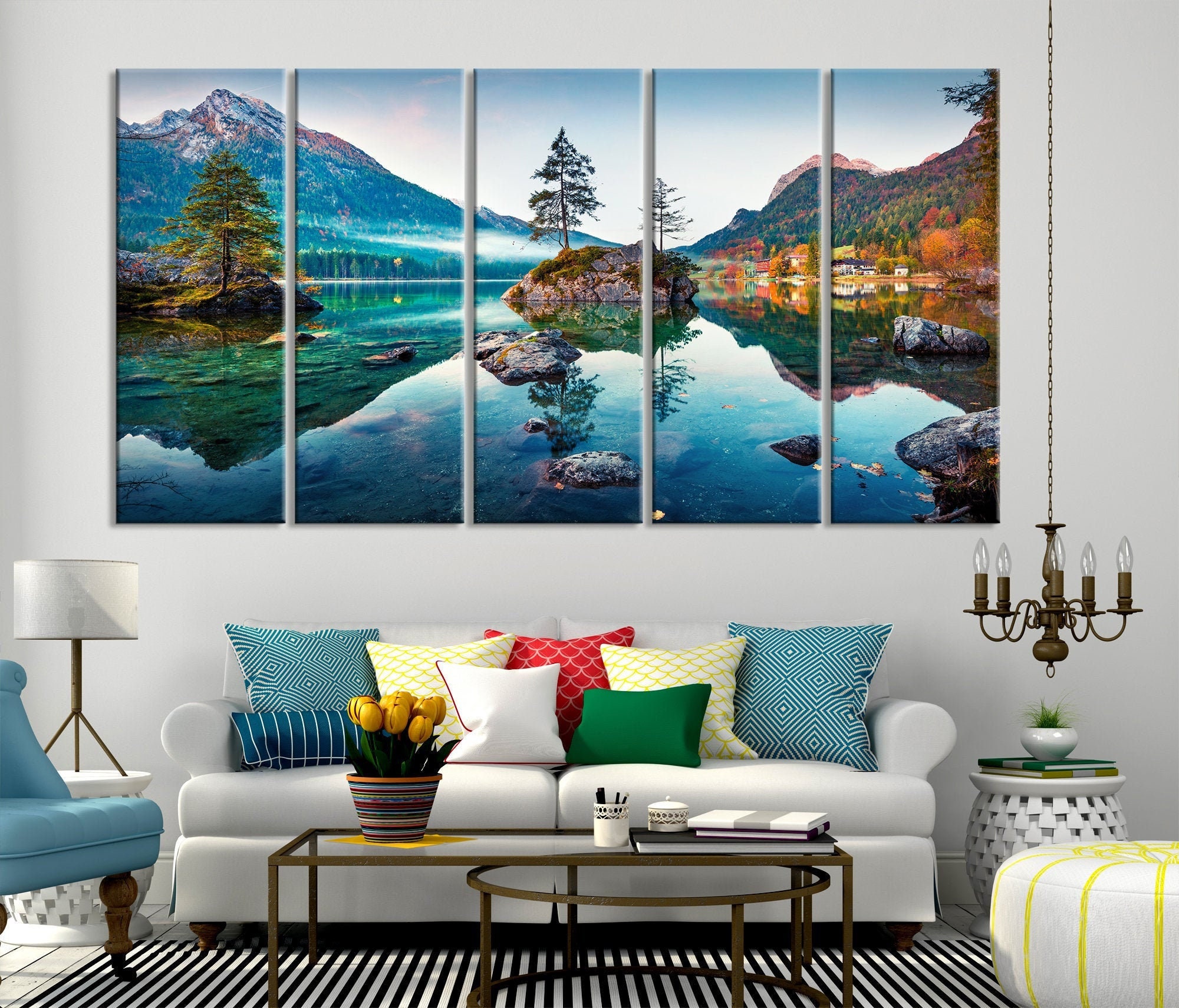 Relaxing Art Print Landscape Canvas Print -