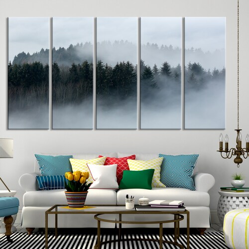 Extra Large Forest Wall Art Print Forest Nature Canvas Print Etsy