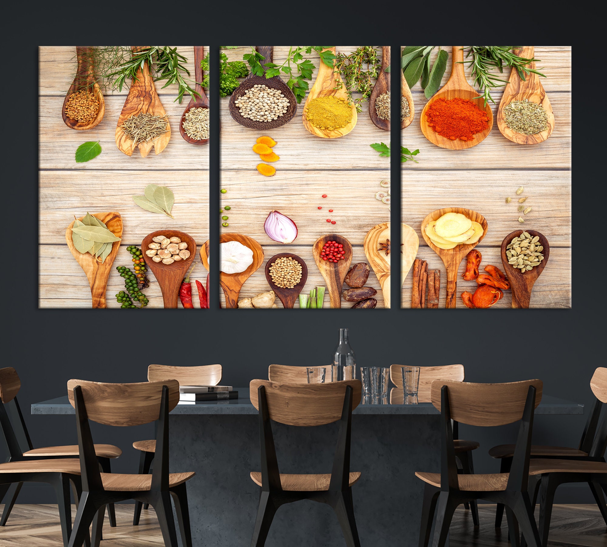 Modern Kitchen Wall Art Large Canvas Print Extra Large - Etsy