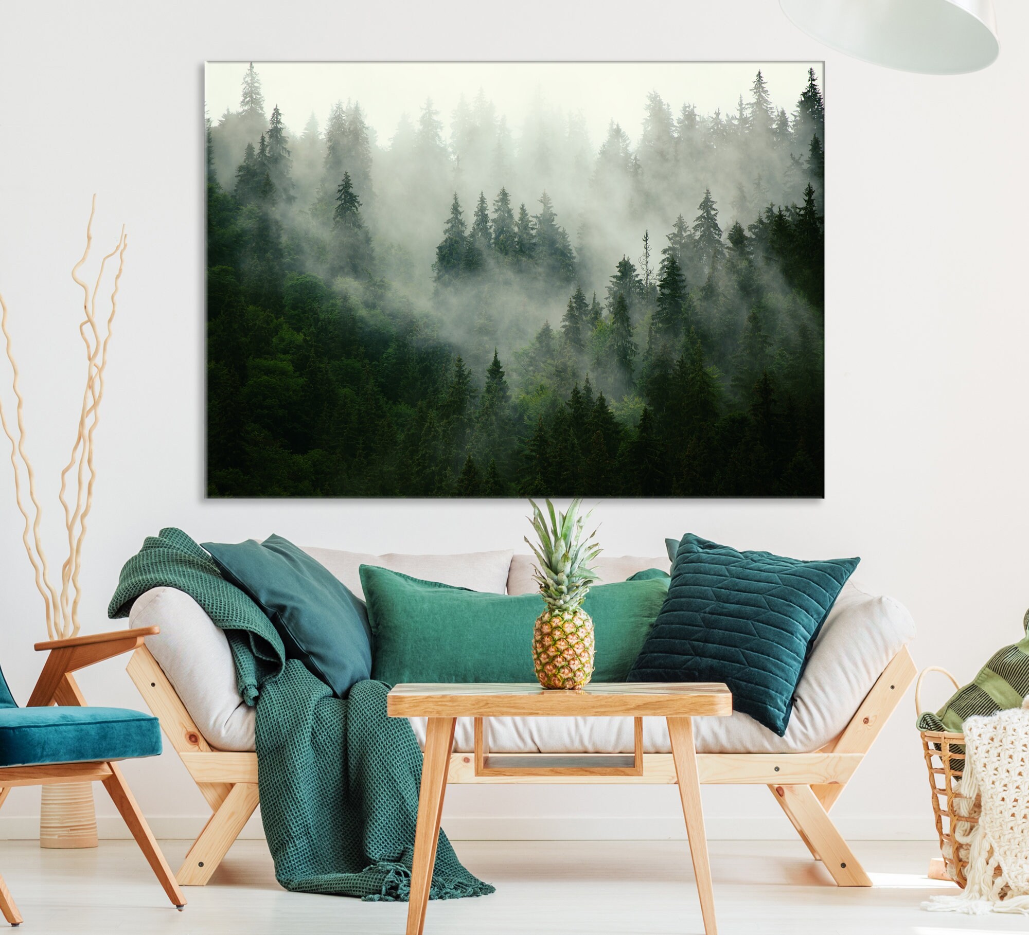 Extra Large Forest Wall Art Print Forest Nature Canvas Print Etsy