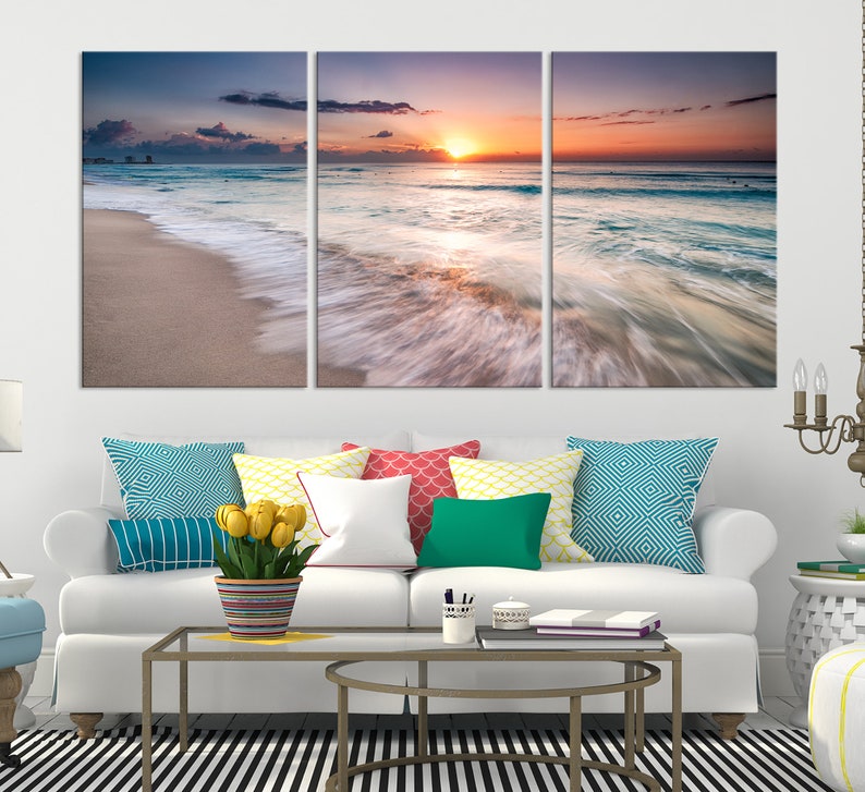Tropical Wall Art Large Ocean Wall Art Ocean Landscape Art Etsy