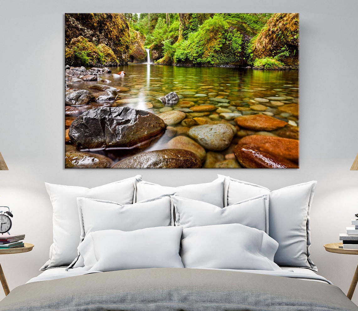 Relaxing Art Print Calming Wall Art Landscape Art Print Set Etsy