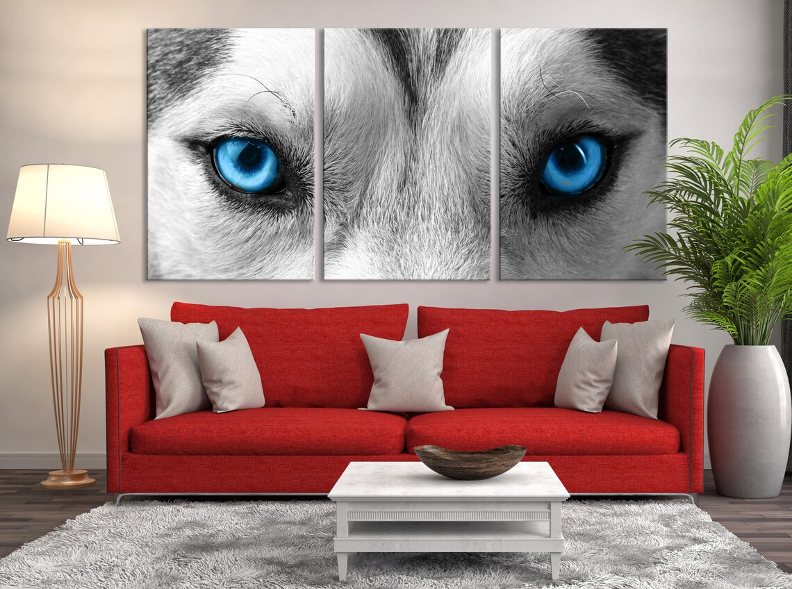 Xlarge Wall Art Animal Canvas Print Original Color/black and Etsy