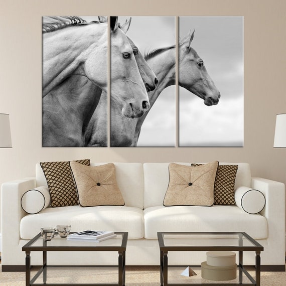 24/"x48/" Horses Running A Poster Home Decor HD Canvas Print Wall Painting Picture