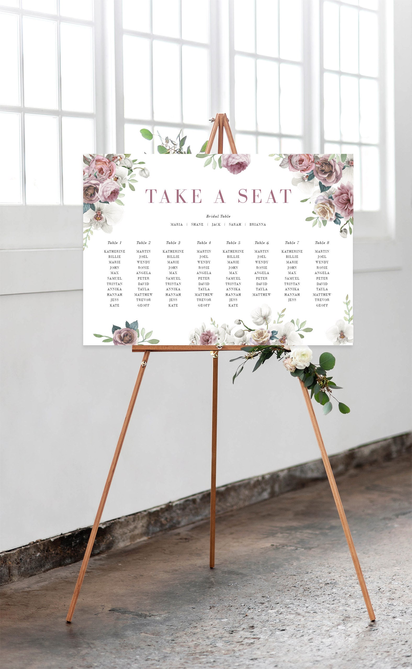 Cheap Wedding Seating Chart Template Wedding Printables - Etsy