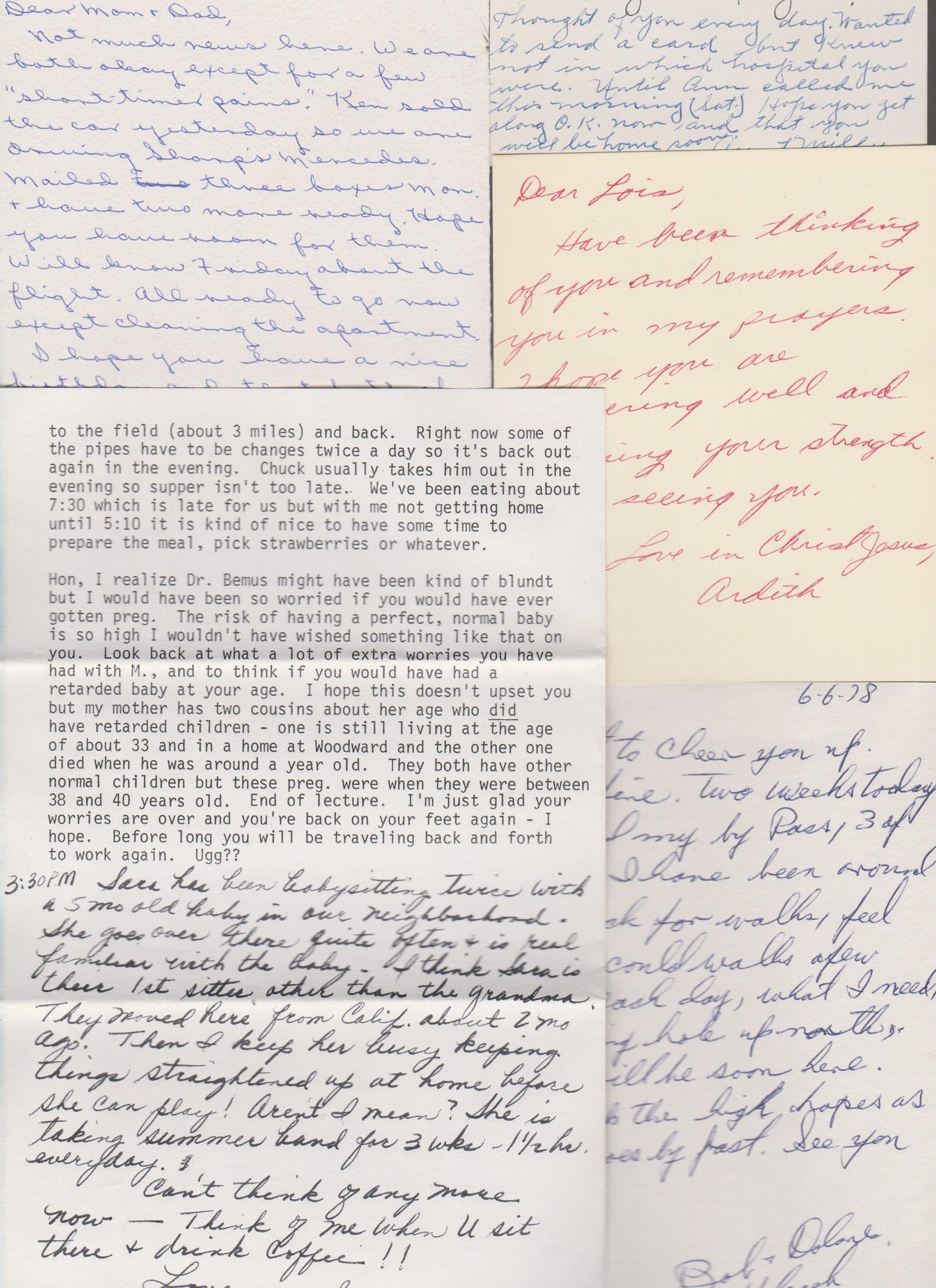 Type Written Notes Vintage Ephemera Lot/14 HANDWRITTEN & TYPED Notes and LETTERS Junk ...