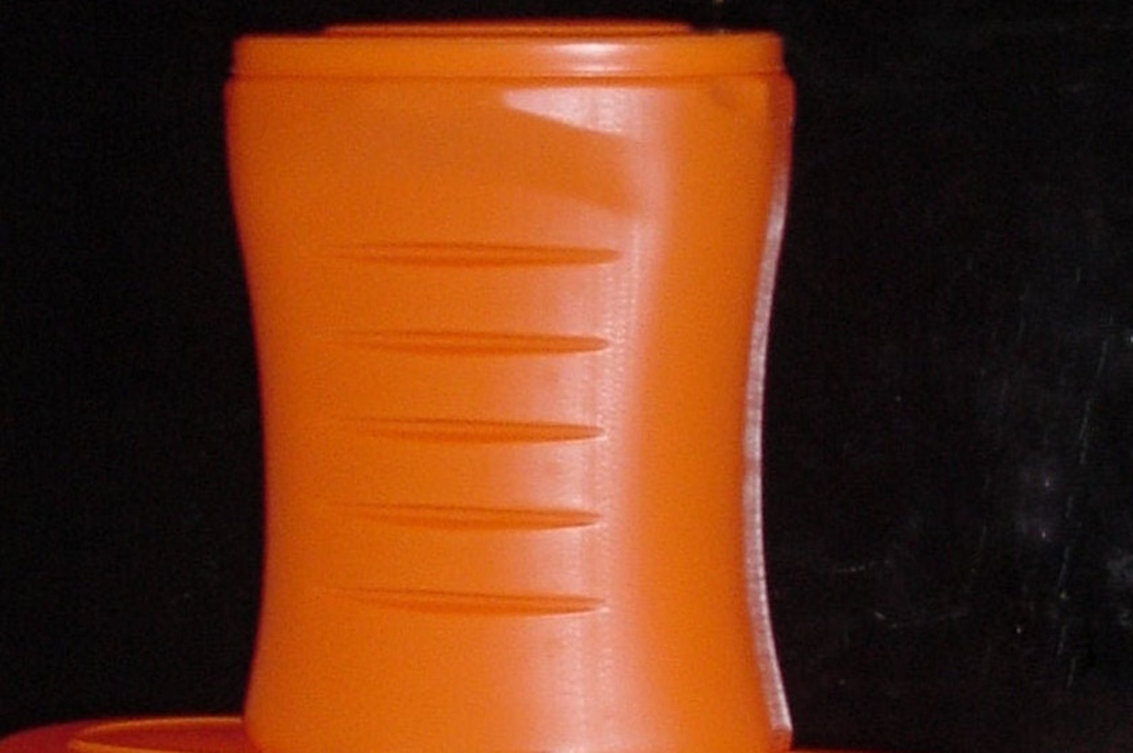 EMPTY ORANGE Plastic Coffee CONTAINER w Lid For RePurposing Etsy