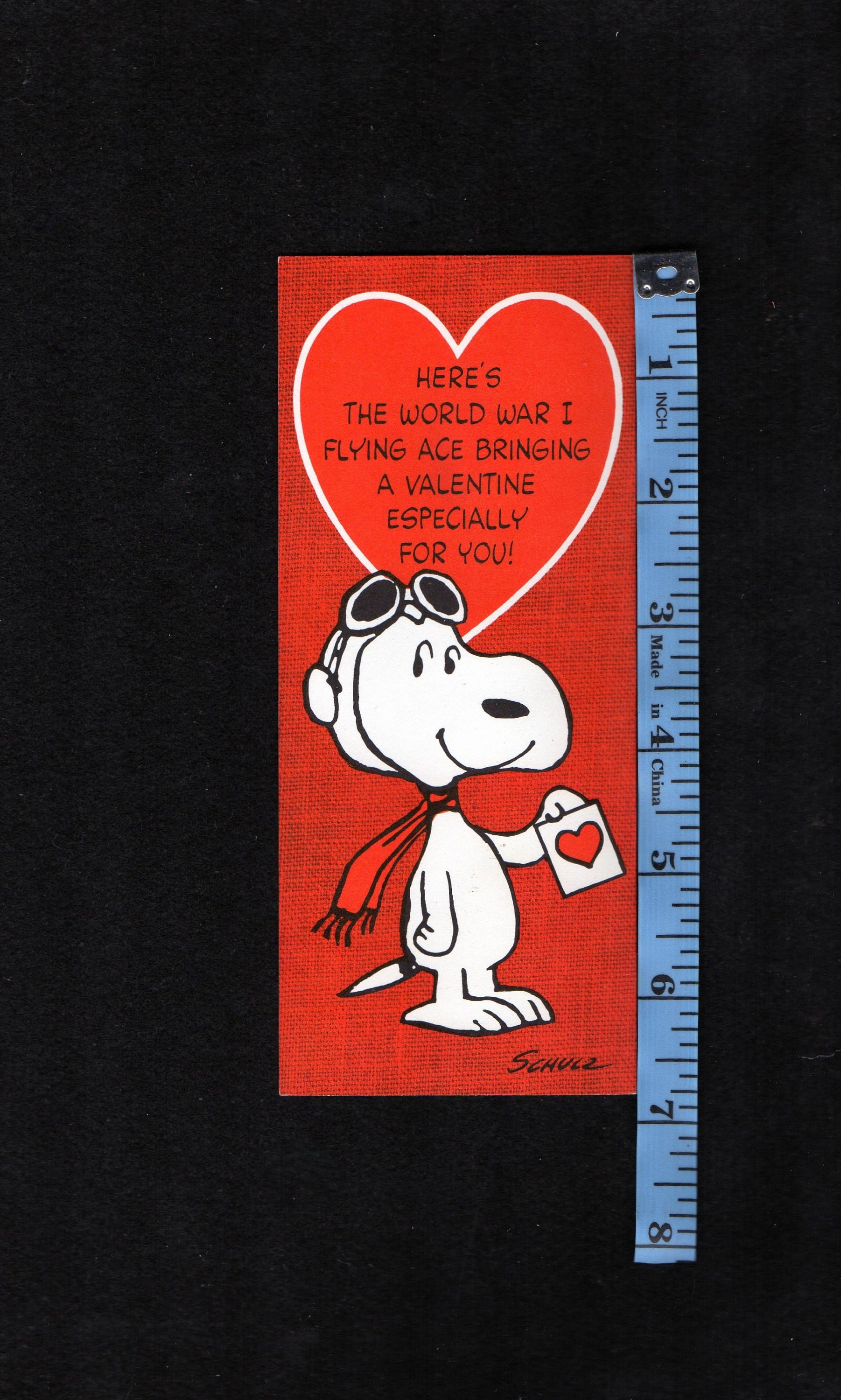 Vintage Peanuts Card SNOOPY Here's the World War I FLYING - Etsy