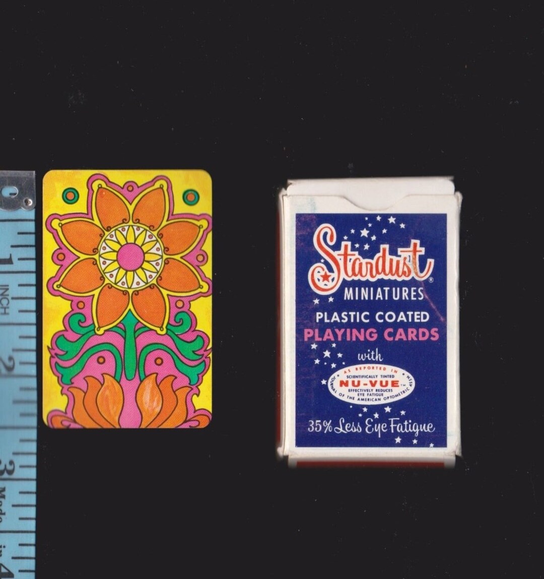 Vintage MINI Playing Cards Deck Complete W 2 Jokers Mod Etsy