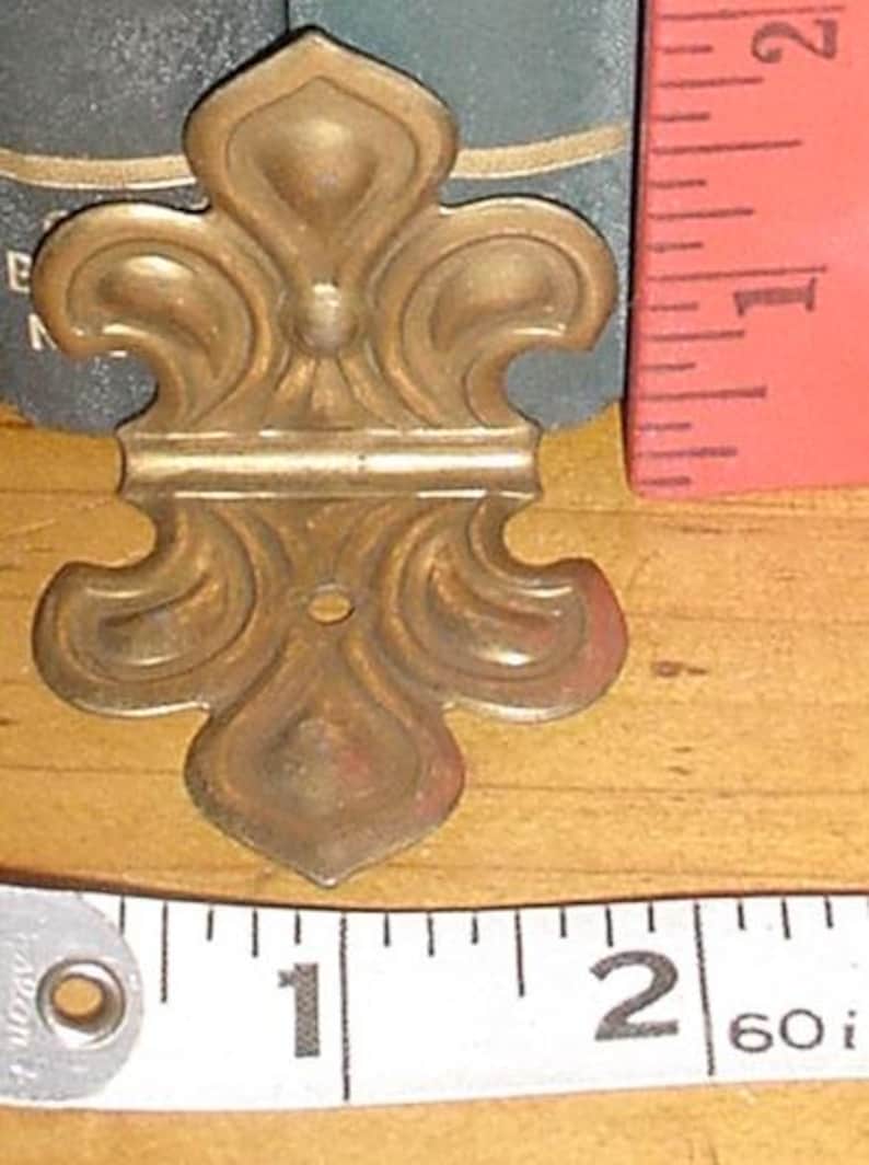 Vintage New Old Stock Lot/15 COPPER CORNER TRIM Fleur De Li,Embossed Details,Trunk, Cabinet,Furniture Hardware,Antique Restoration,Art,Craft image 4