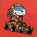 Vintage Peanuts Card SNOOPY Drives A RACE CAR Have A Great Valentine's ...