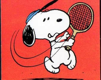 SNOOPY PEANUTS Y24 70s Play Skool Tennis/Vintage Tennis Set