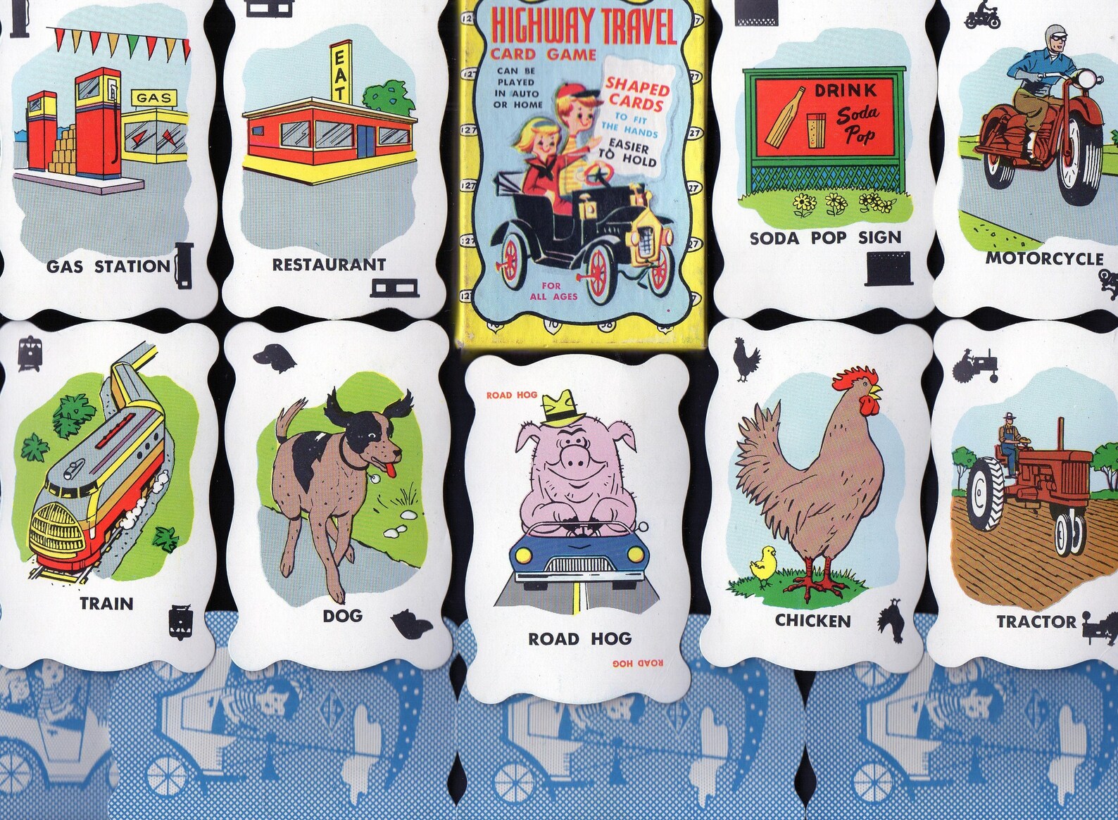 Vintage HIGHWAY TRAVEL Card Game COMPLETE Retro Graphics Road Etsy