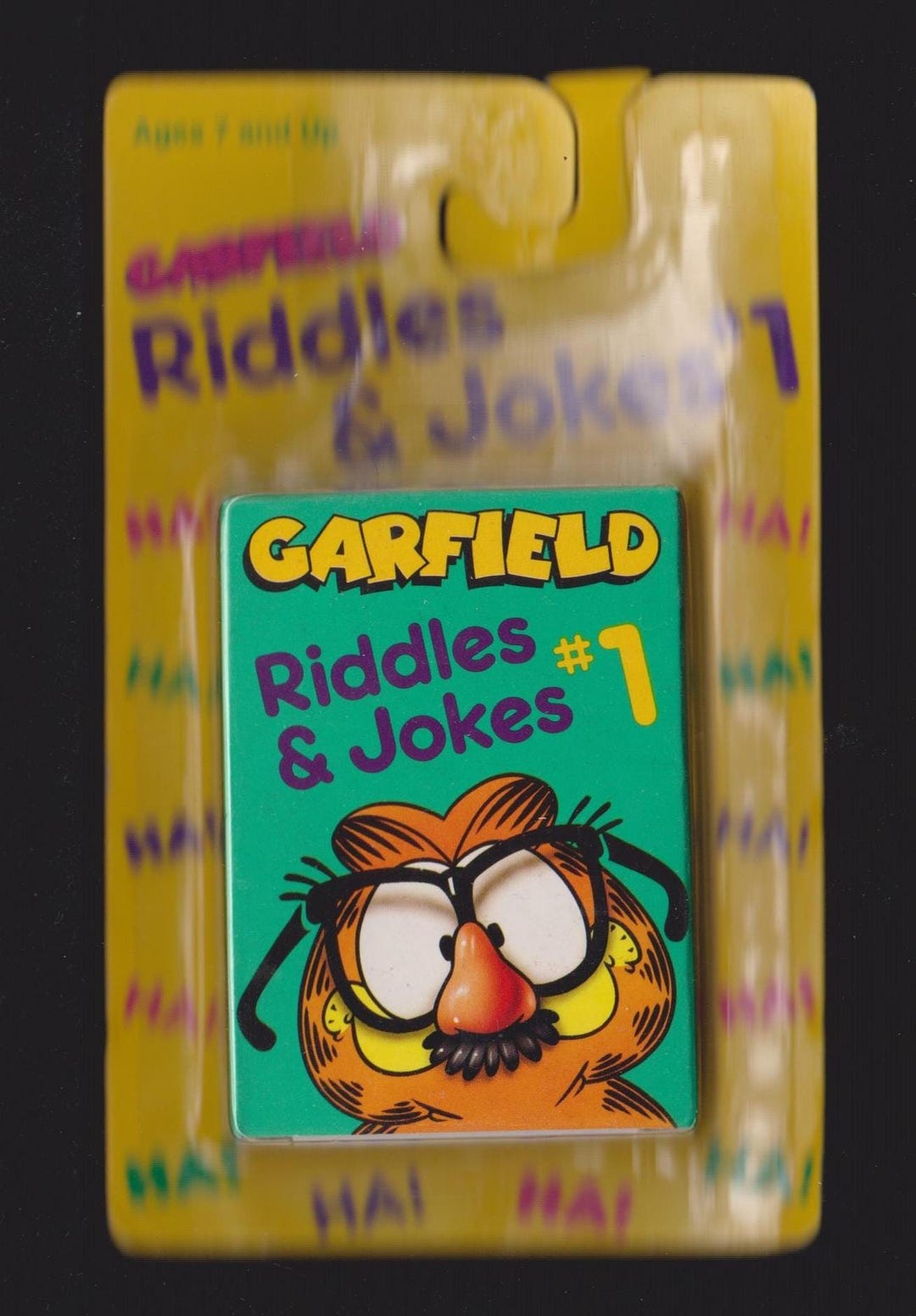 Vintage GARFIELD RIDDLES & Jokes Factory SEALED Illustrated Cards Set ...