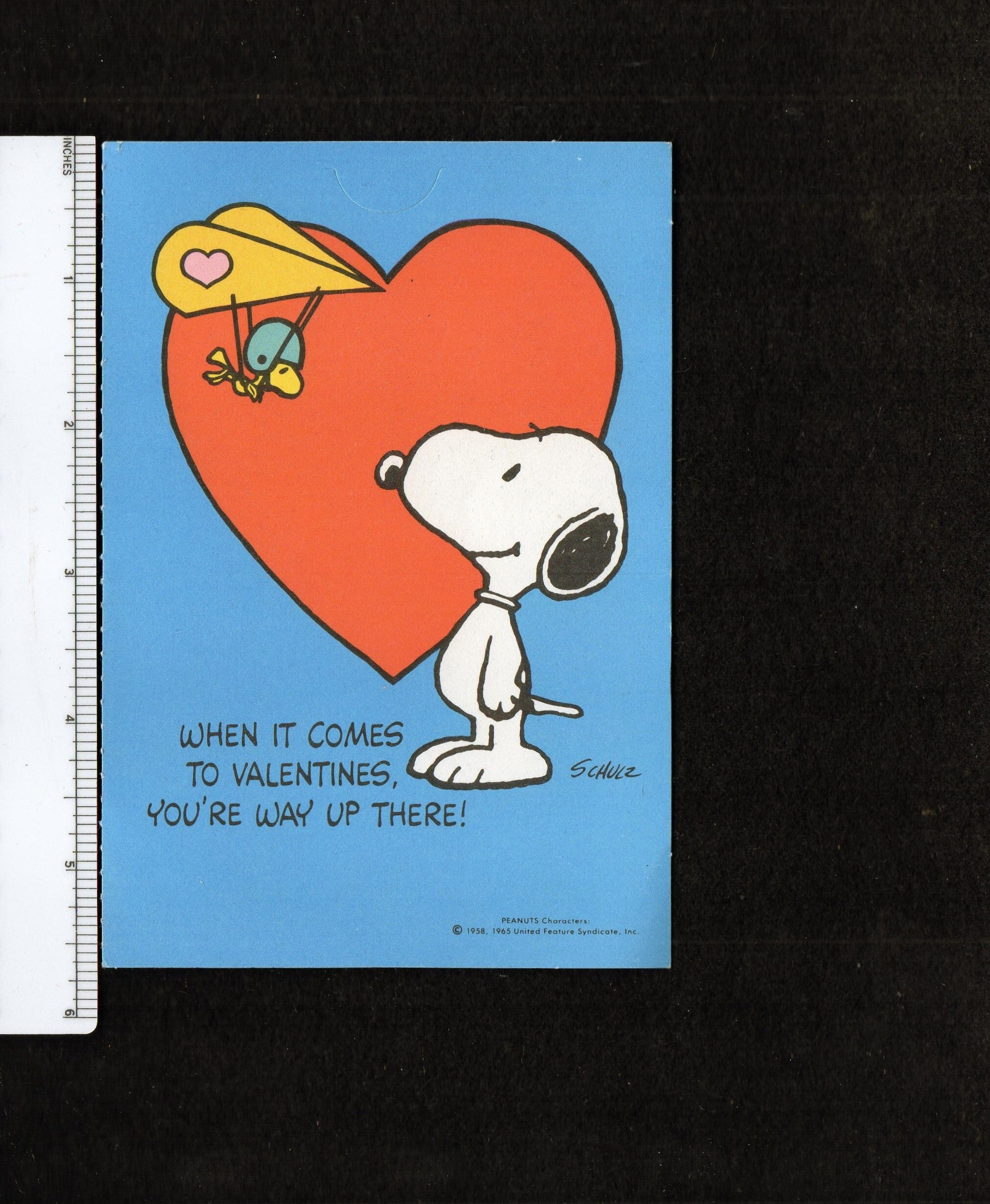 Vintage Peanuts Card SNOOPY Watches WOODSTOCK Use A Hang  display picture 2