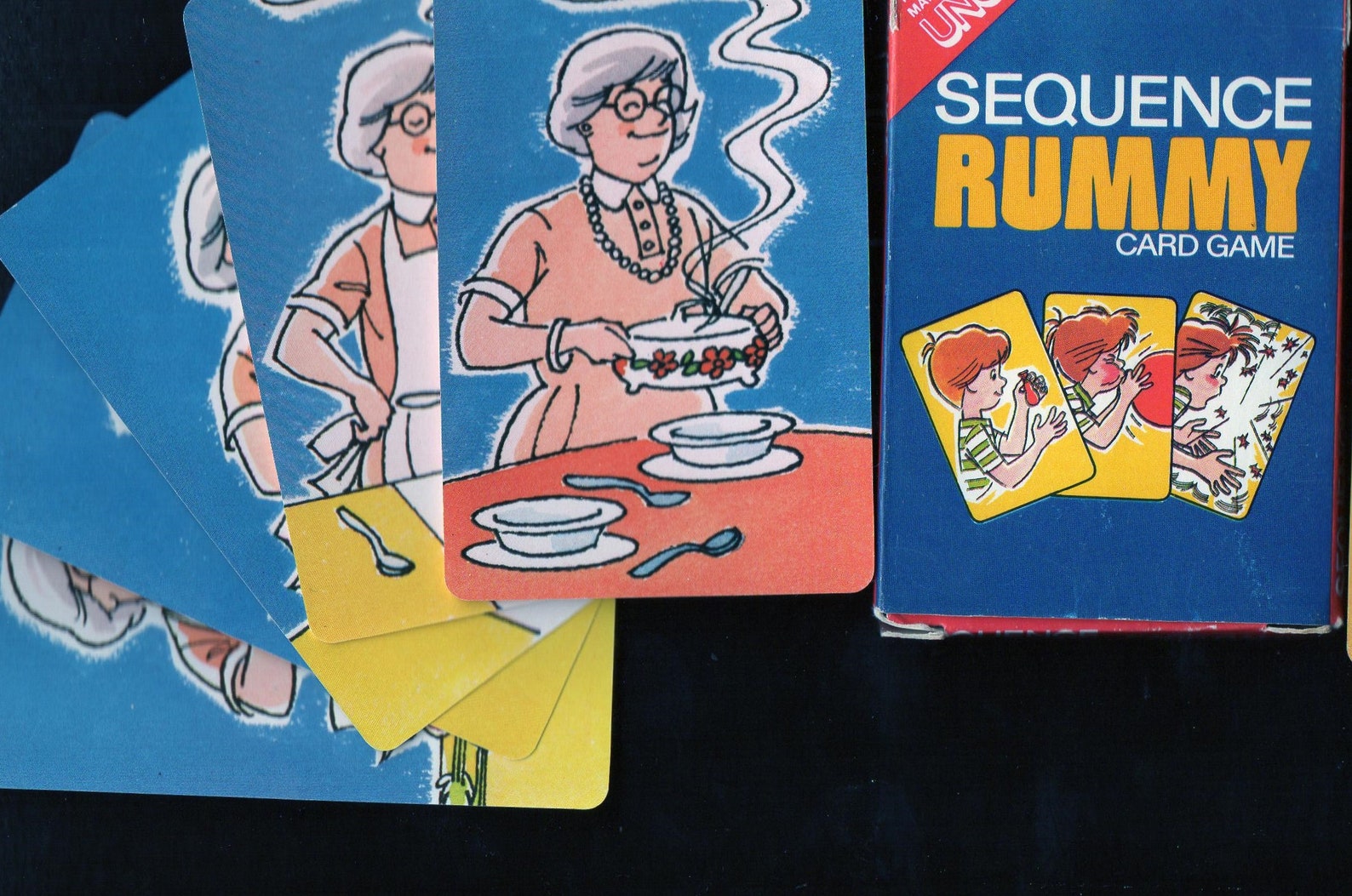 Vintage SEQUENCE RUMMY Card Game Complete Color Illustrated Etsy