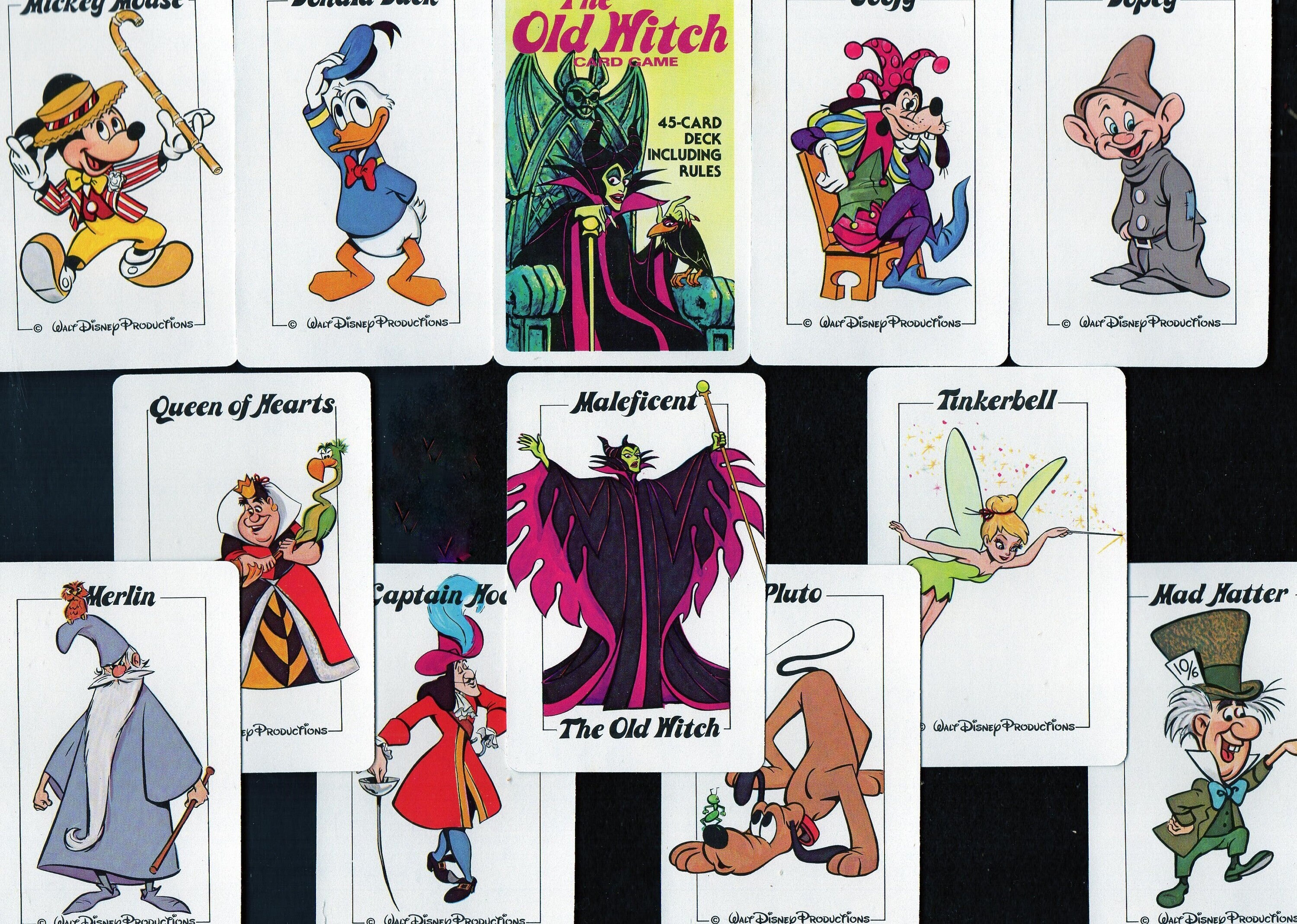 Disney - 未使用 80年代 ビンテージ ディズニーカードゲーム
