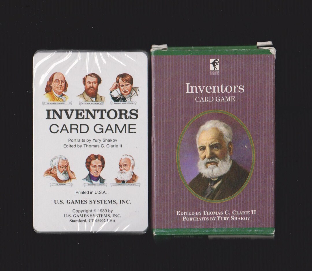 Archie's Inventions Card INVENTORS Educational GAME Factory Sealed CARDS Wright Brothers,ben ...