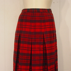 Vintage Skirt, plaid skirt, kilt skirt, 1950s skirt, small