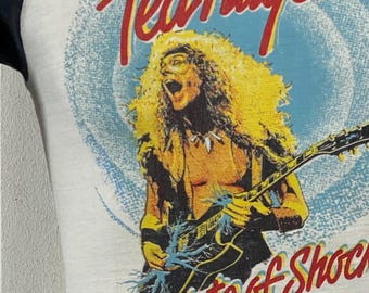 1980 TED NUGENT Vintage Concert Tour Rare Original Rock Metal T