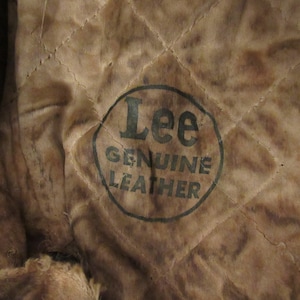 Vintage hat, Lee hat, 1950s hat, leather hat, hunting hat, vintage leather, vintage clothing, small
