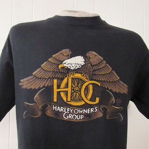 Vintage t shirt, Harley t shirt, motorcycle t shirt, Ohio t shirt, Harley Owners Group, motorcycle t shirt, vintage clothing, large