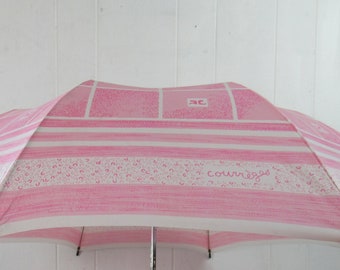 Vintage umbrella, Courrege umbrella, 1960s umbrella, designer umbrella, vintage clothing