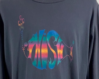 90's PHISH バンド 長袖 Tシャツ Vintage 1994 Phish Hoist Tour Graphic Band T-shirt Men's XL